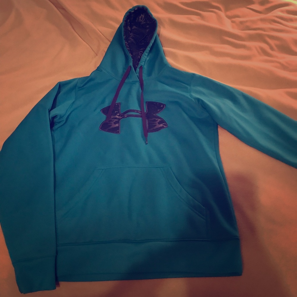 Blue under armor hoodie